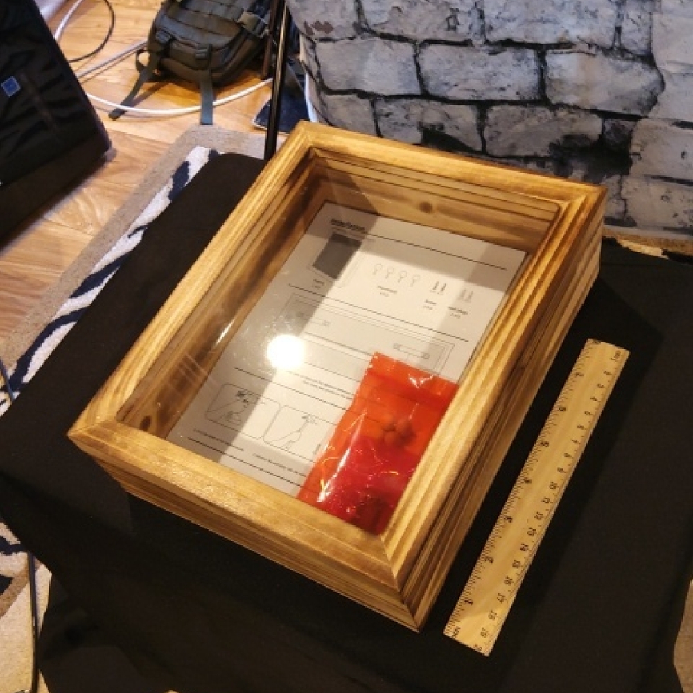 Wooden Shadow Box Display Case Set Of 2
